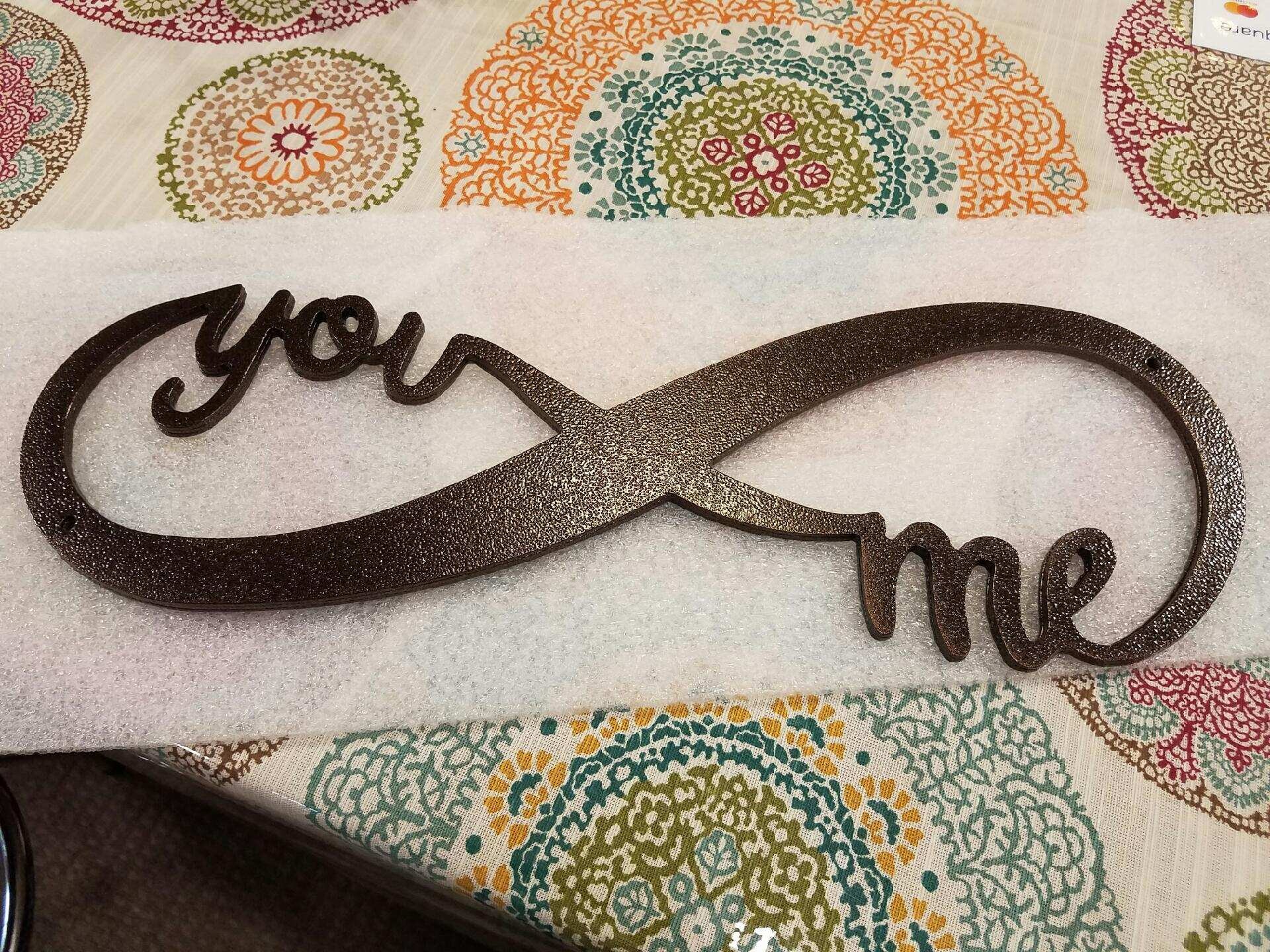 Wall Decor Infinity You and Me Wall Art Etsy