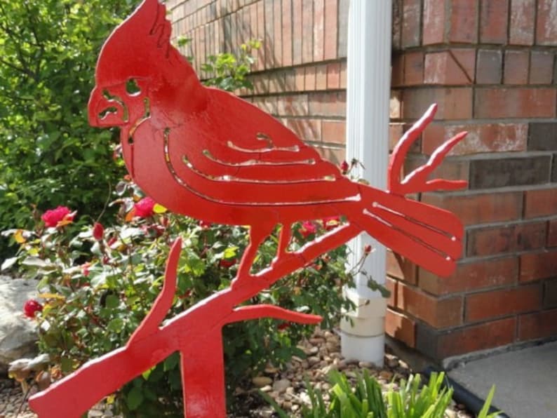 Cardinal - Bird - Garden Decor - Nature - St Louis - Outdoor Decor ...