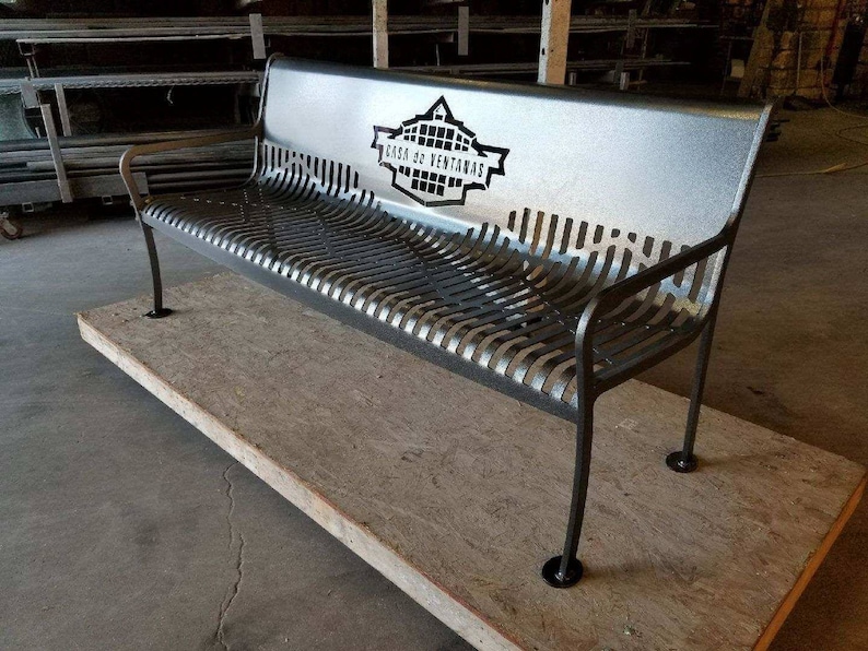 College Sports - Bench Father/'s Day 6ft Wedding Gift Anniversary Gift Patio Furniture Personalized - Metal Bench Outdoor