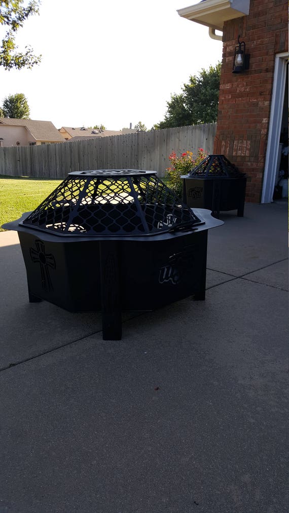 Personalized 42 Fire Pit Fire Custom Garden Etsy
