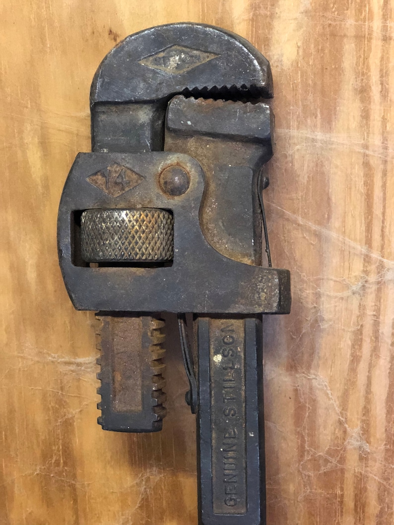 Antique Pipe Wrench Walworth Stillson 14 Pipe Wrench Etsy