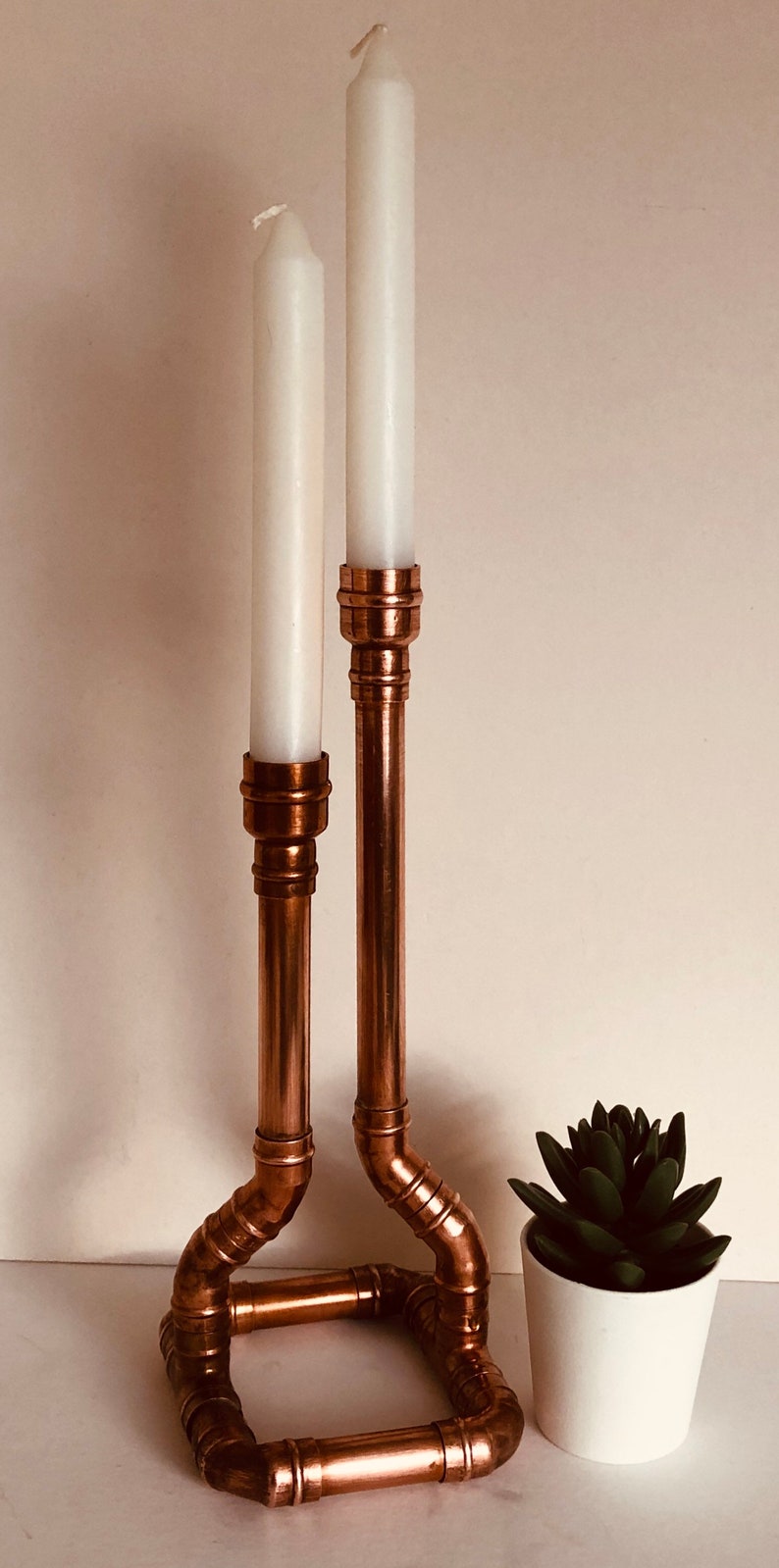 Copper Candle Holder Etsy UK