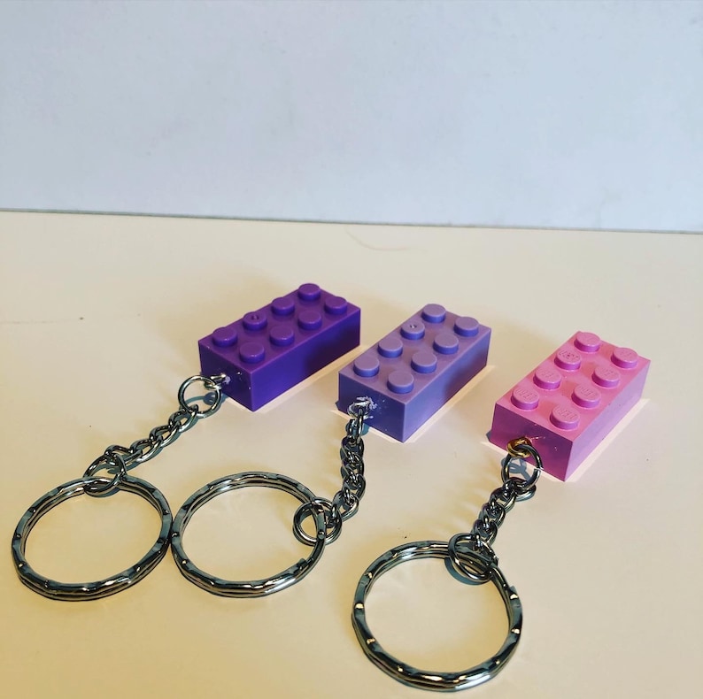 Brick Block Key Chain - Etsy UK