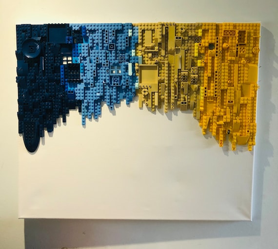Lego block art sale