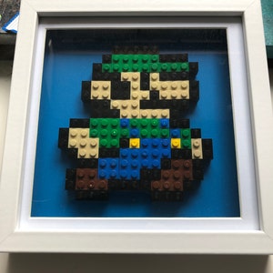 Brick block mosaic wall art retro gammer Fan art