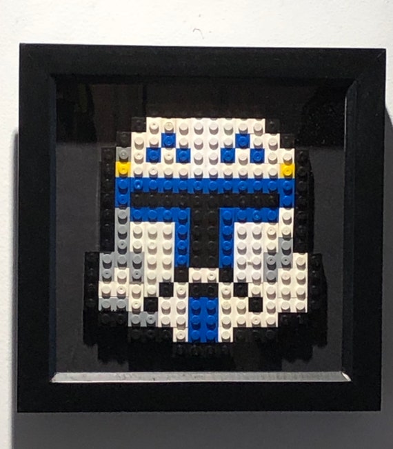 Starwars Captain Rex Brick Block Art Mosaic Wall Art Pixel Art
