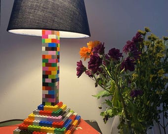 Lampe de table en forme de brique - Lampe de bureau ou de chambre