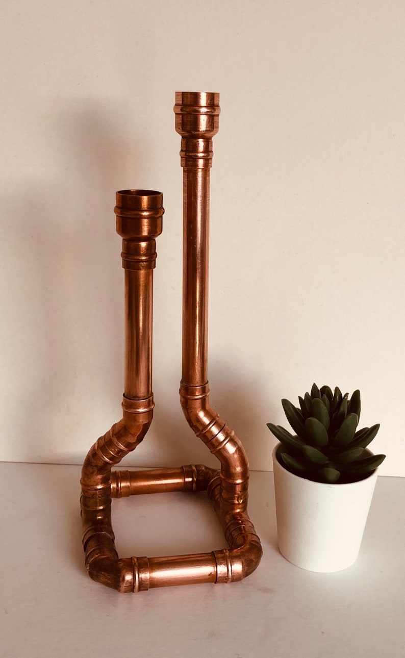 Copper candle holder Etsy