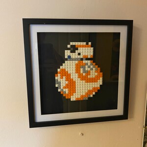 Starwars bb8 brick block fan art wall art mosaic Star Wars