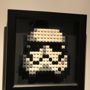 Starwars, Stormtrooper, Ziegelstein, Mosaik, Wandkunst, Pixel Kunst, Sci Fi, Fan Art