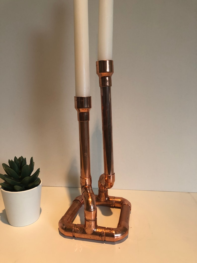Copper Candle Holder Etsy UK