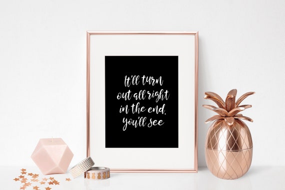 Mrs Potts Quote 8x6 7x5 Print Beauty The Beast Disney Etsy