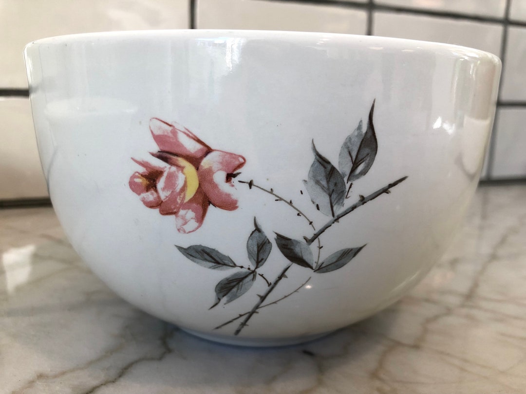 Mixing Bowl Universal Pottery Ballerina China rosette Etsy