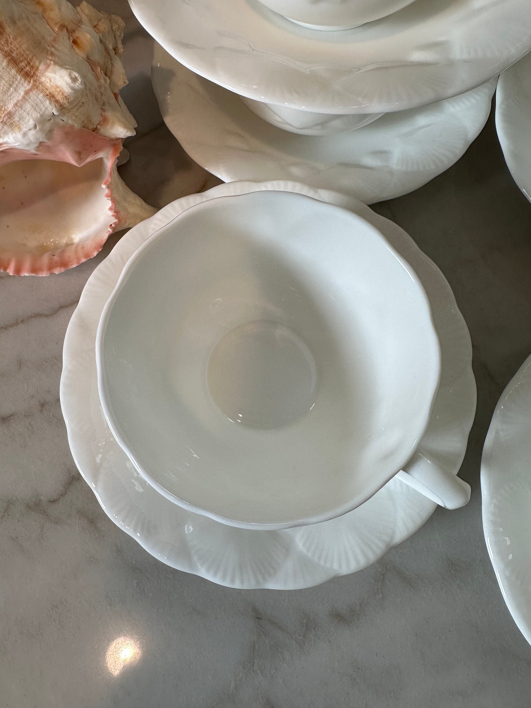 Wedgwood oceanside Cups and Saucers 6 Available Bone China Etsy