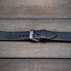 Leather Watch Band, Italian Buttero Watch Strap Handmade in Finland, 10 ...