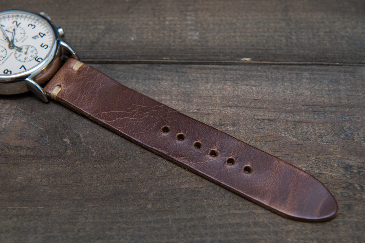 Leather Watch Band Tan Chromexcel Horween Leather Watch | Etsy