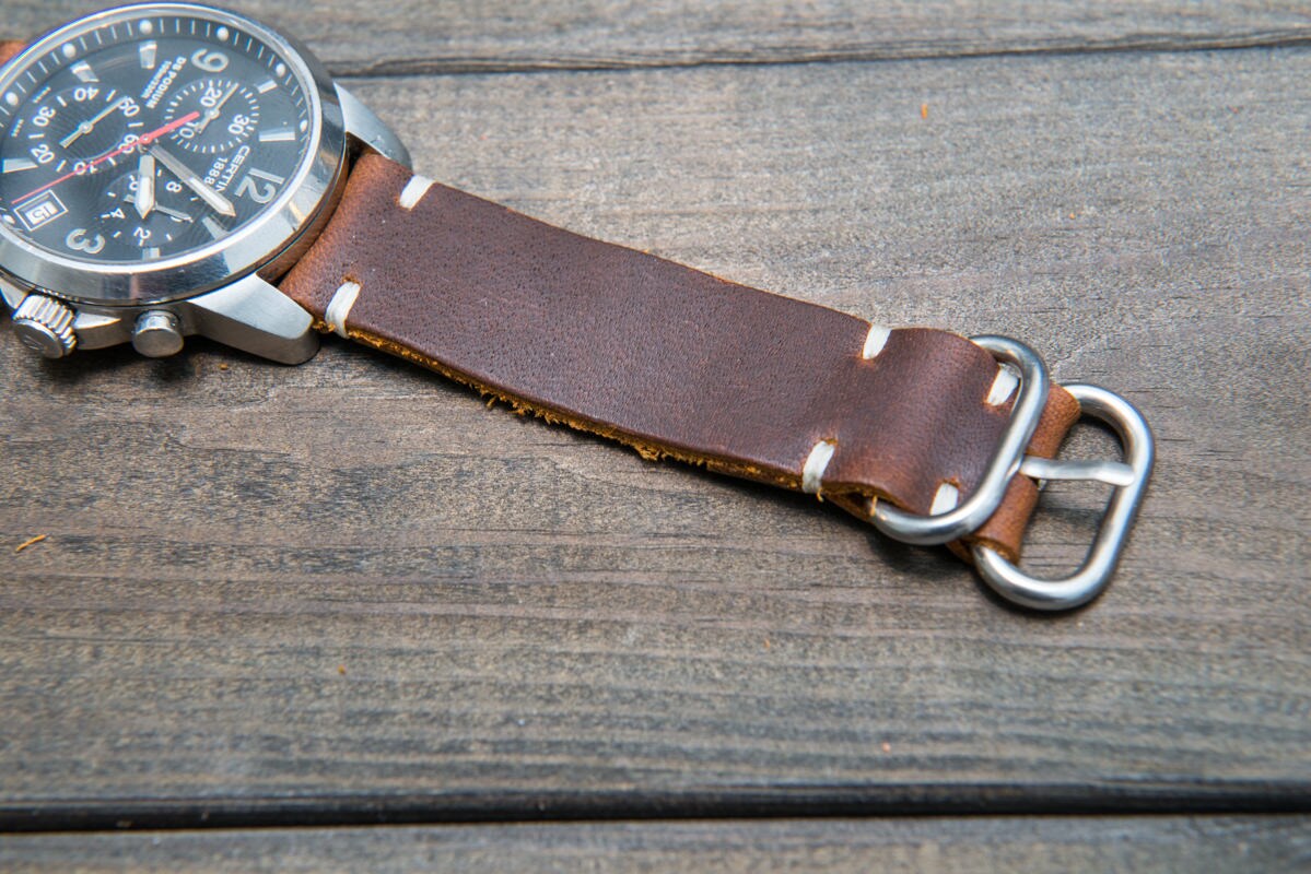 Leather Watch Strap. Vintage Style. Made of High Quality Etsy