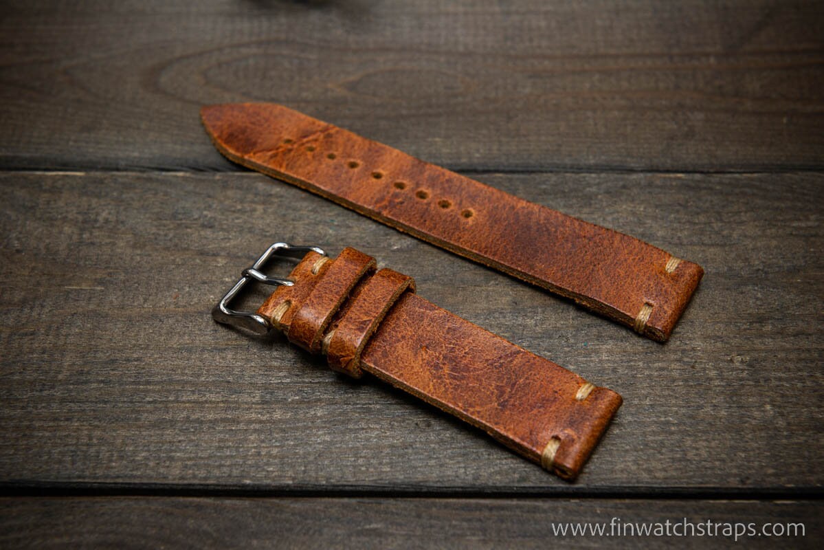 Leather watch strap Etsy
