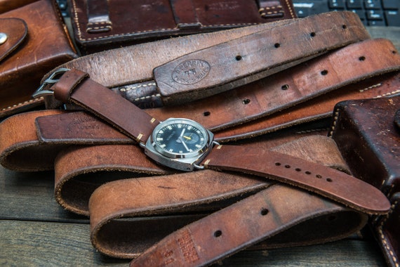 Vintage Swiss Watch Band Thickness 4 Mm Made on Swiss Belts