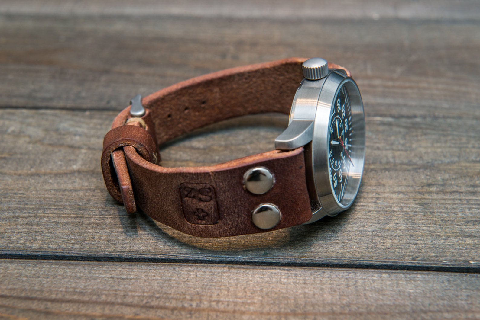 Vintage Pilot Swiss Ammo Watch Strap Thickness 254 Mm Made Etsy Canada