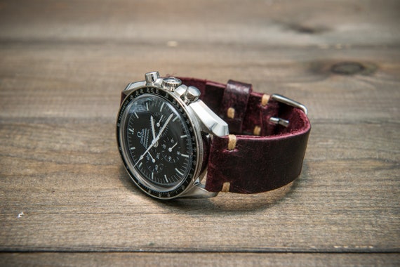 Vintage leather on sale watch