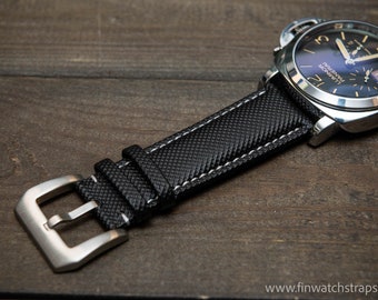 Bracelet de montre en toile de voile, bracelet de montre étanche, pour PAM, U-Boat, Seiko et autres montres 19-24 mm