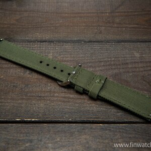 Sailcloth, Canvas waterproof watch strap image 6