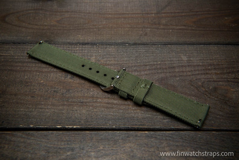 Sailcloth, Canvas waterproof watch strap image 6