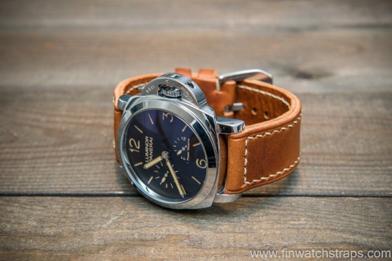 Panerai Leather Watch Band Badalassi Wax Olmo Watch Strap