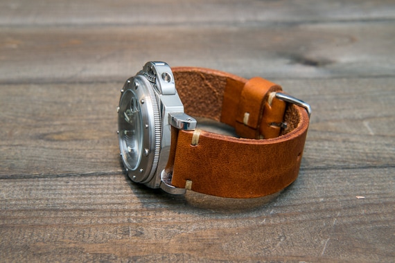 Horlogeband 23 online mm leer