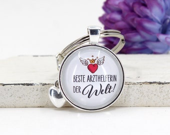 Physician Assistant Gift, World's Best Physician Assistant Keychain