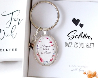 Mom gift set | Keychain mom you are the best | Birthday gift Mother's Day gift for mom