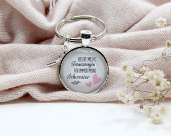 Maid of honor sister gift, keychain gift for wedding
