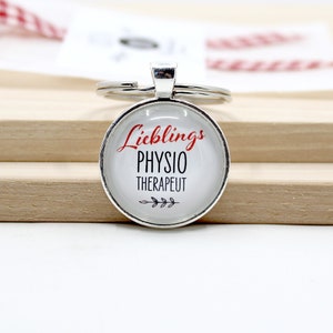 Physiotherapist keychain, gift with a heart for your favorite physiotherapist