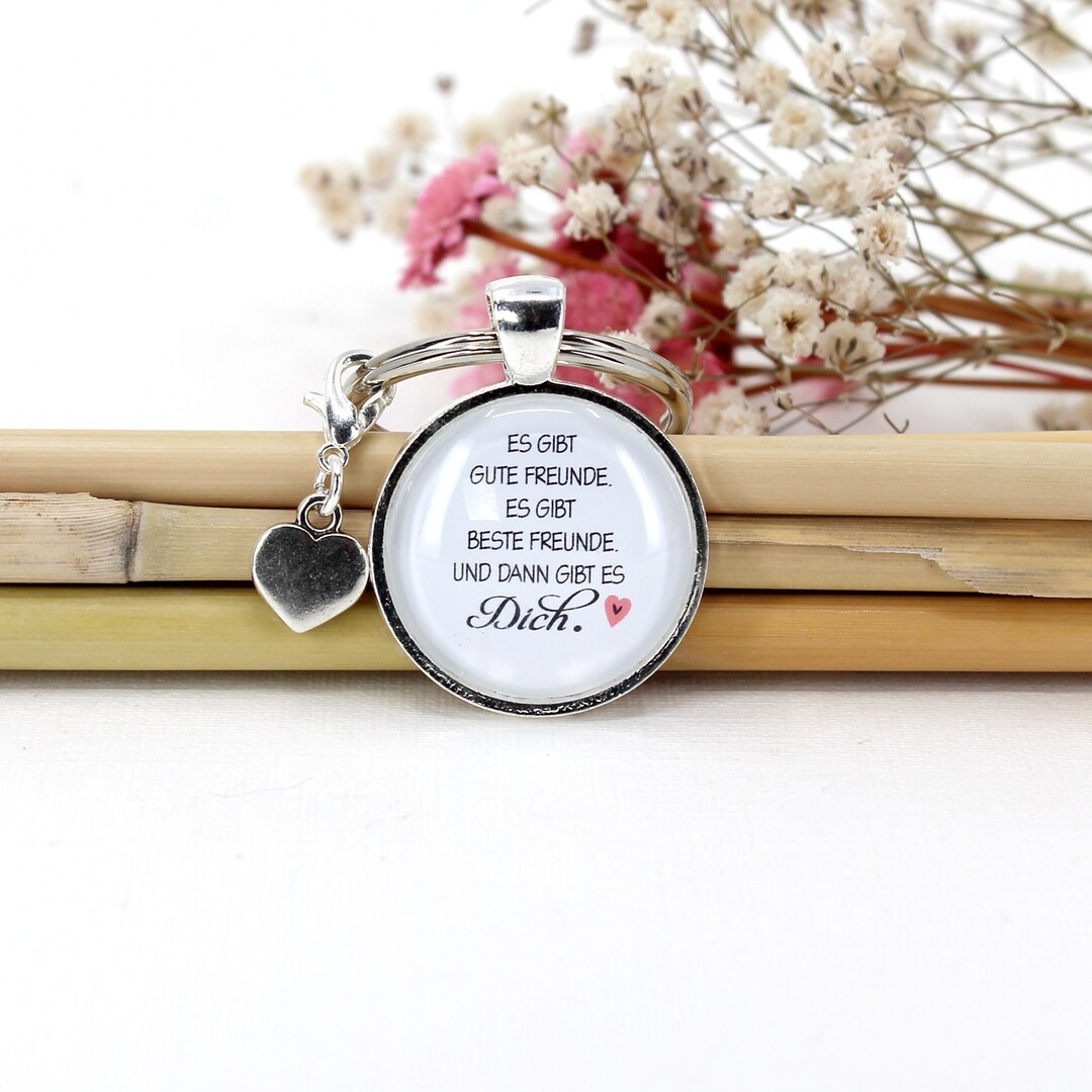 Schlüsselanhänger Freundschaft Weißer Spruch Anhänger Etsy.de