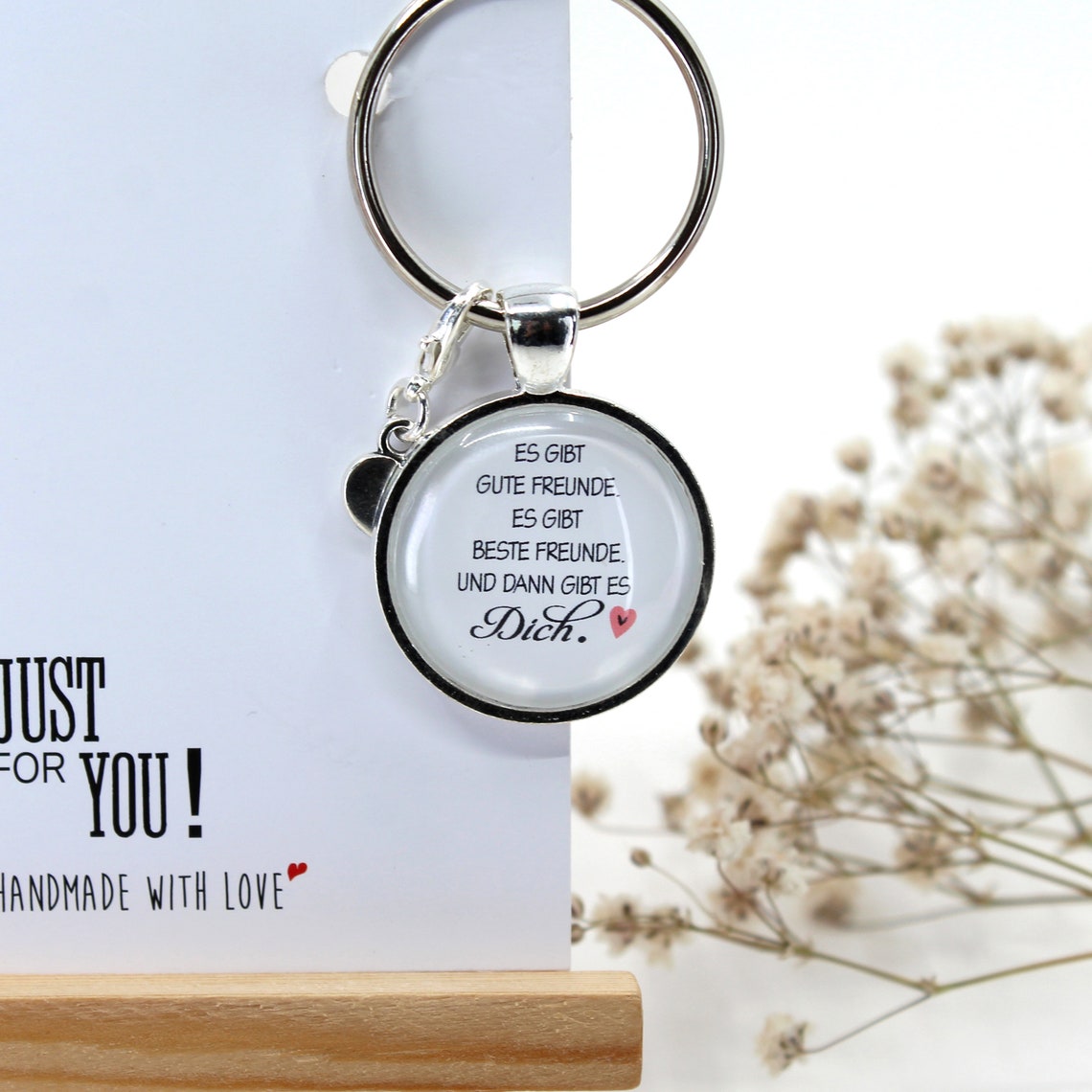 Schlüsselanhänger Freundschaft Weißer Spruch Anhänger Etsy.de