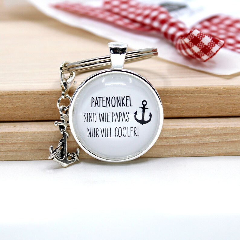 Patenonkel Schlüsselanhänger Geschenk handgefertigter Spruch Etsy.de