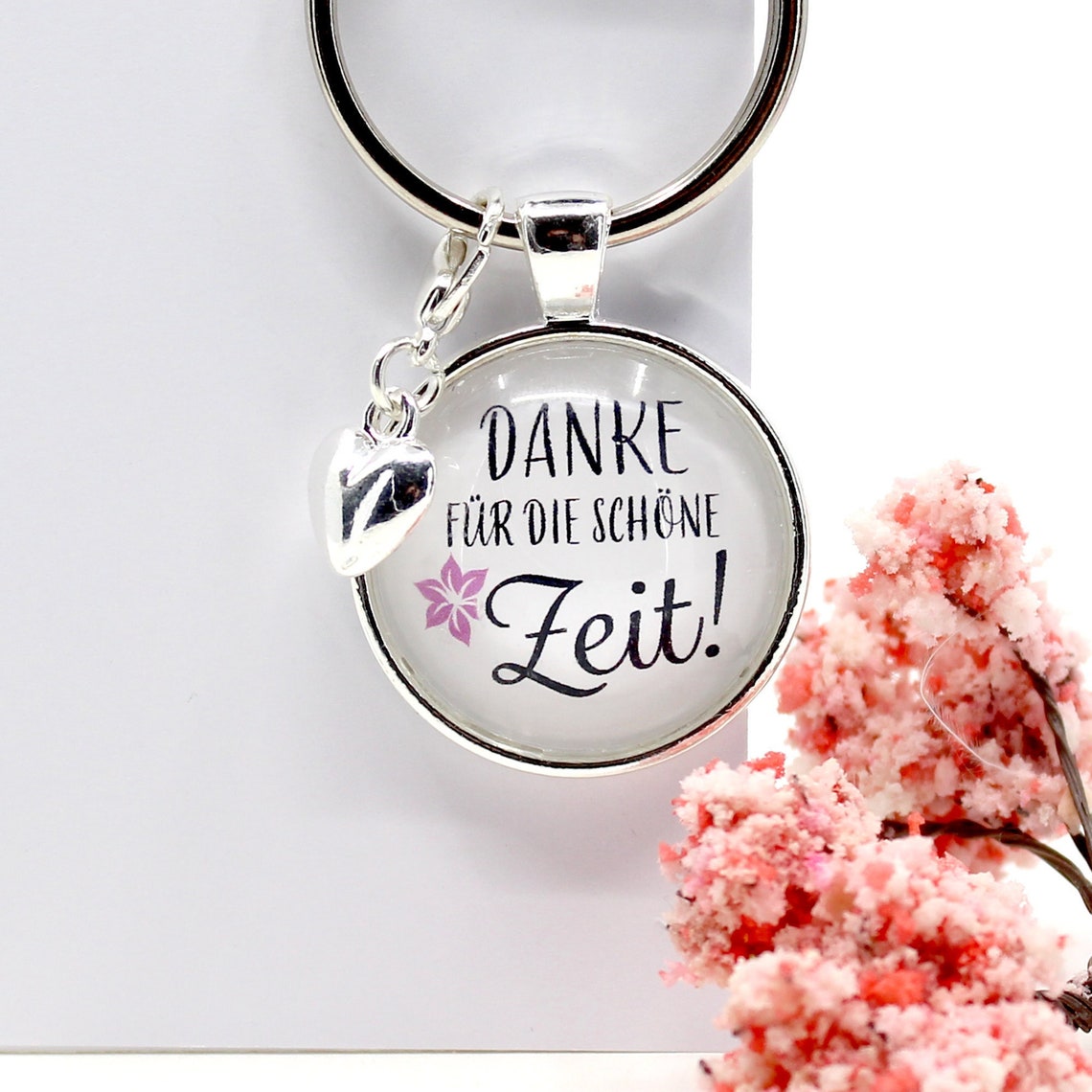 Schlüsselanhänger mit Spruch Danke für die schöne Zeit ein - Etsy