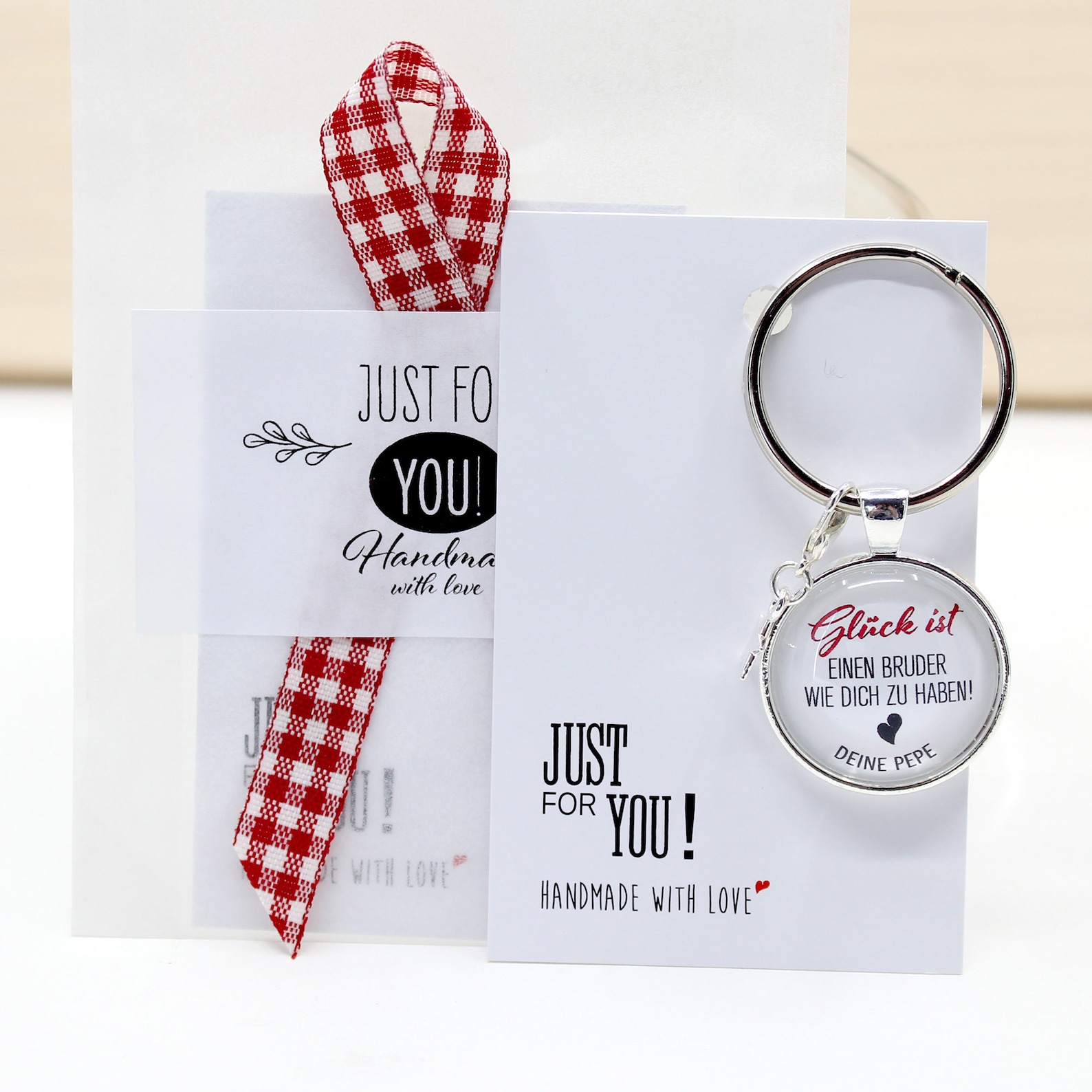 Cadeau de frère personnalisé porte-clés la chance est davoir - Etsy France