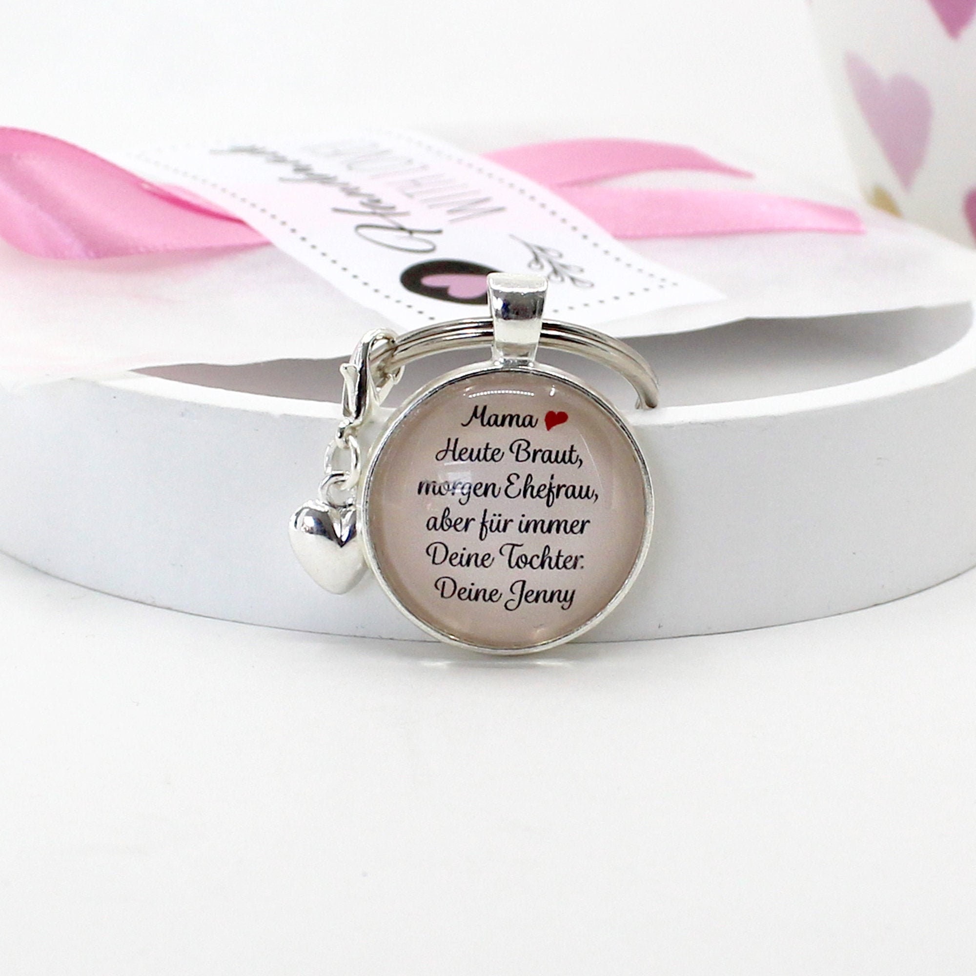 Brautmutter Geschenk personalisierter Anhänger für die Mutter Etsy