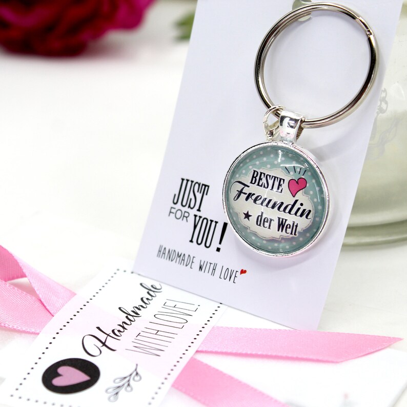 Freundin Geschenk Beste Freundin der Welt Schlüsselanhänger Etsy