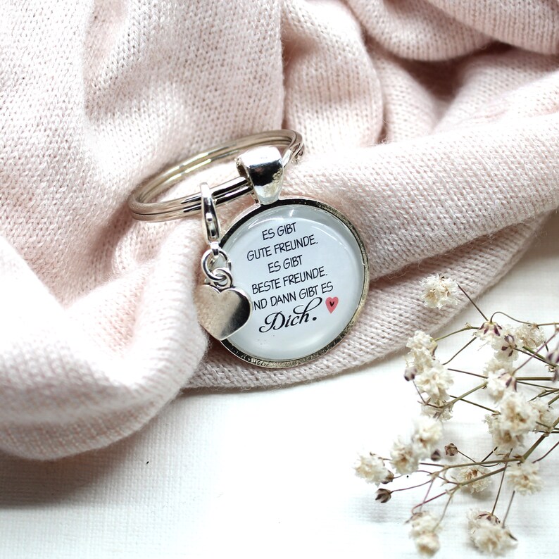 Schlüsselanhänger Freundschaft Weißer Spruch Anhänger Etsy.de
