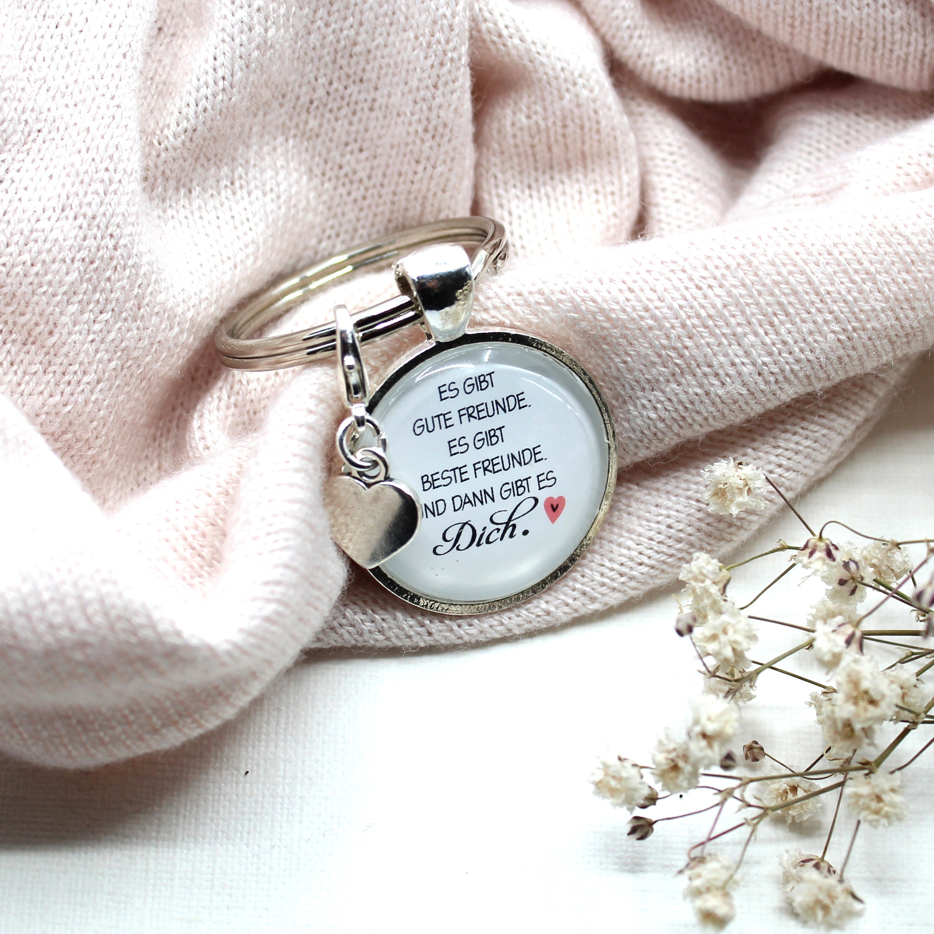 Schlüsselanhänger Freundschaft Weißer Spruch Anhänger Etsy