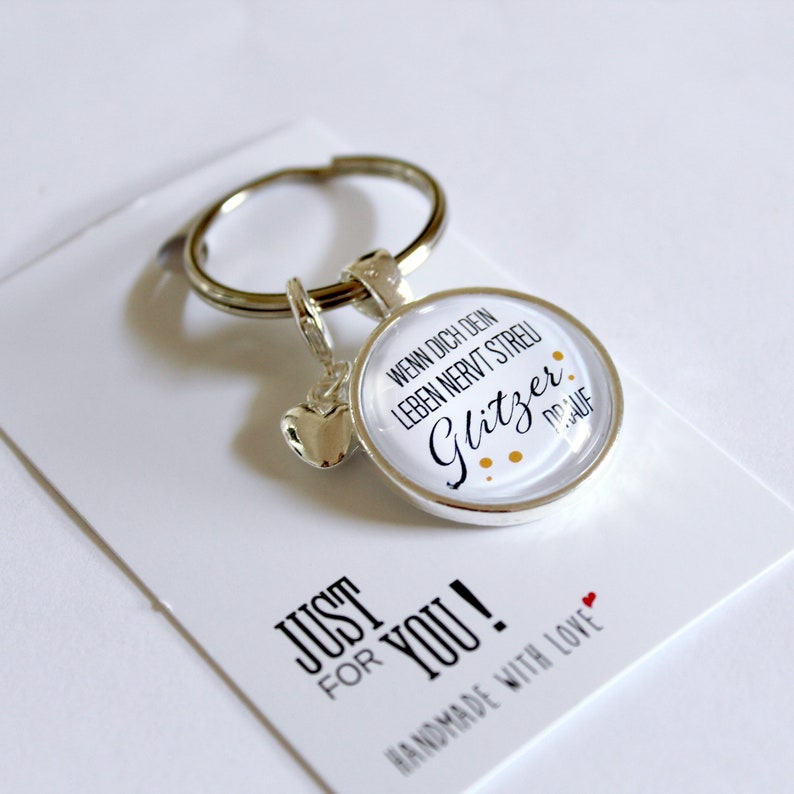 Schlüsselanhänger mit Spruch wenn dich dein Leben nervt streu Etsy