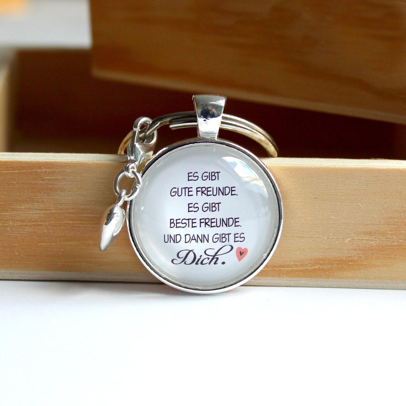 Schlüsselanhänger Freundschaft Weißer Spruch Anhänger Etsy