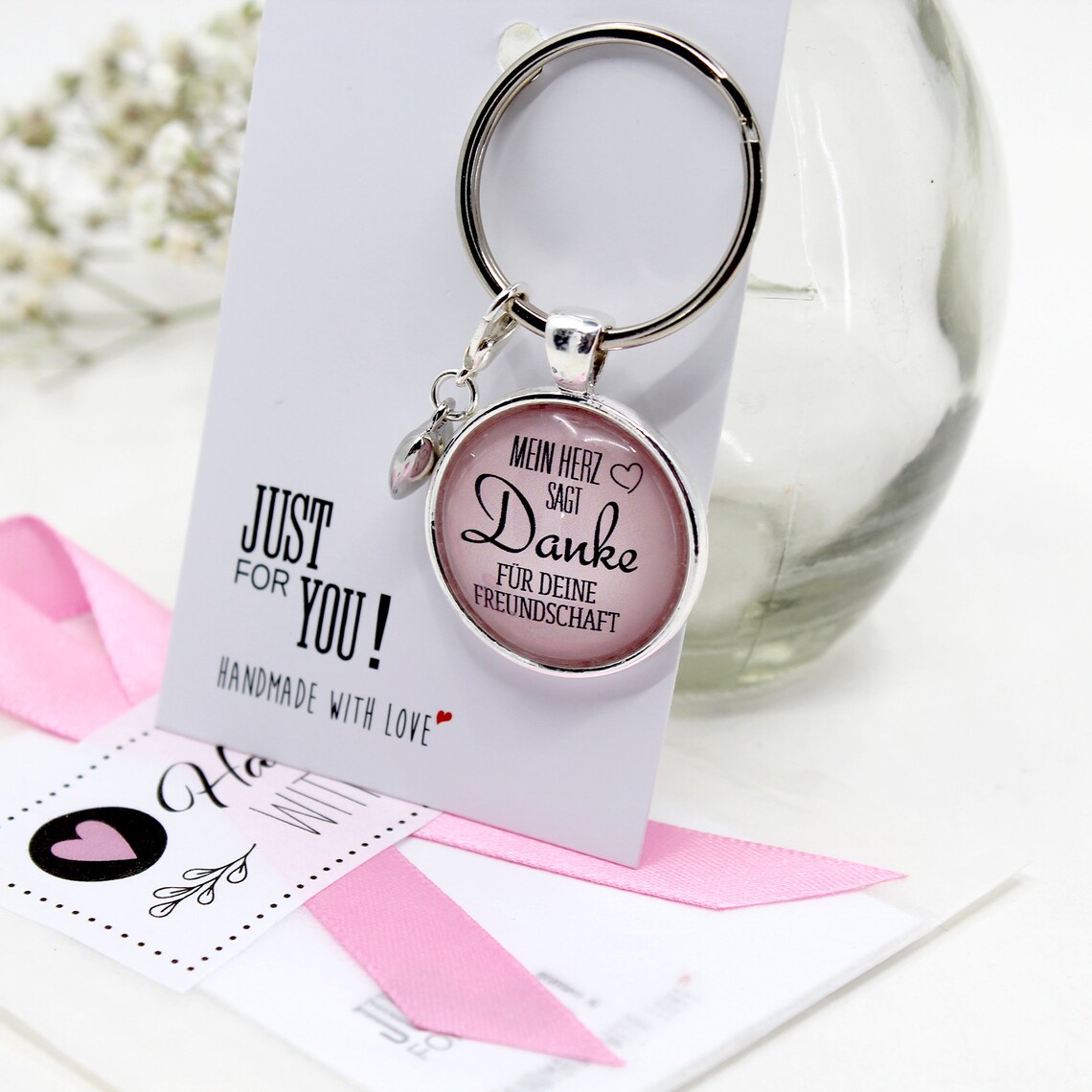 Schlüsselanhänger Dankeschön für deine Freundschaft Spruch Etsy