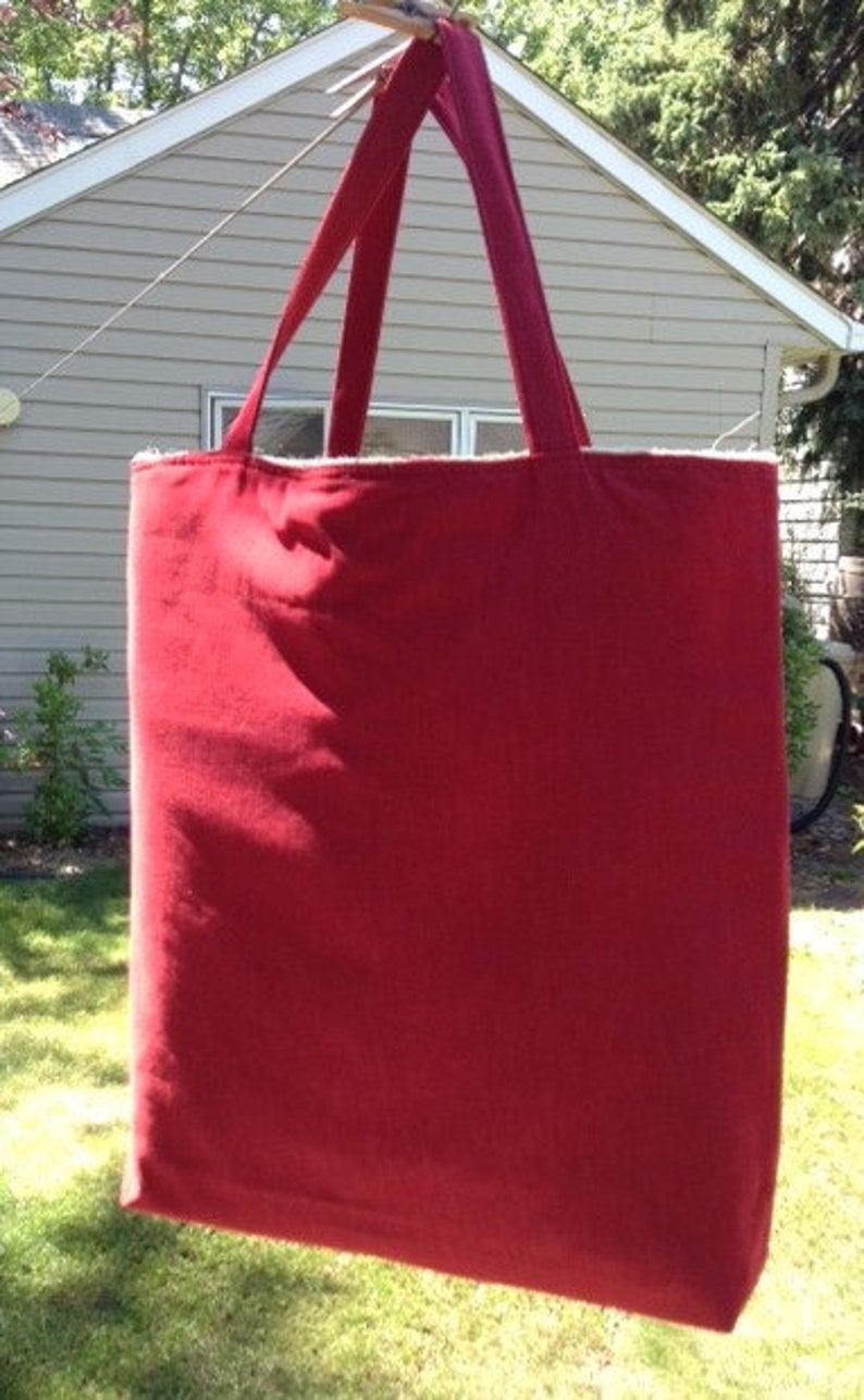 Coffee Bean Sack Market Bag Horse Head w/ Red Denim Sisal Etsy