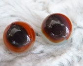 Pair of Marbles Vitro Agate Co. Phantom Conquerors circa 1940 39 s