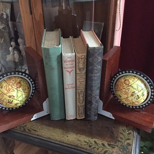 Old World Spinning Globe Bookends