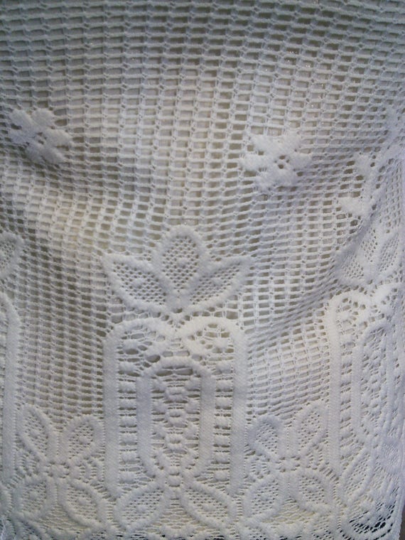 cream lace vest top